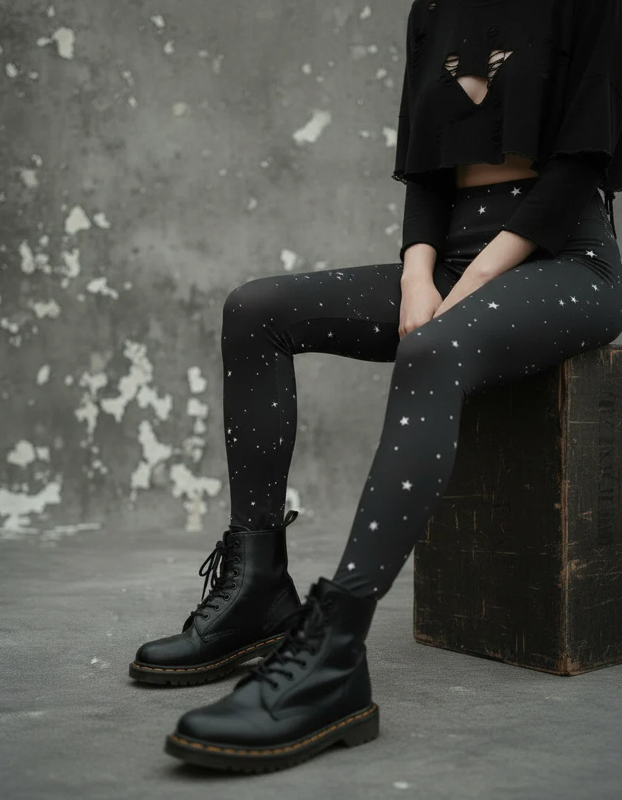 Starry Night Yoga Leggings - Image 4