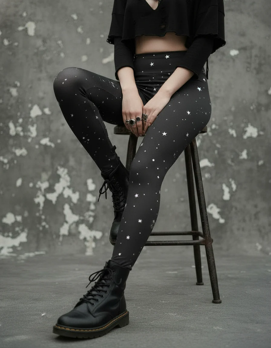 Starry Night Yoga Leggings - Image 6