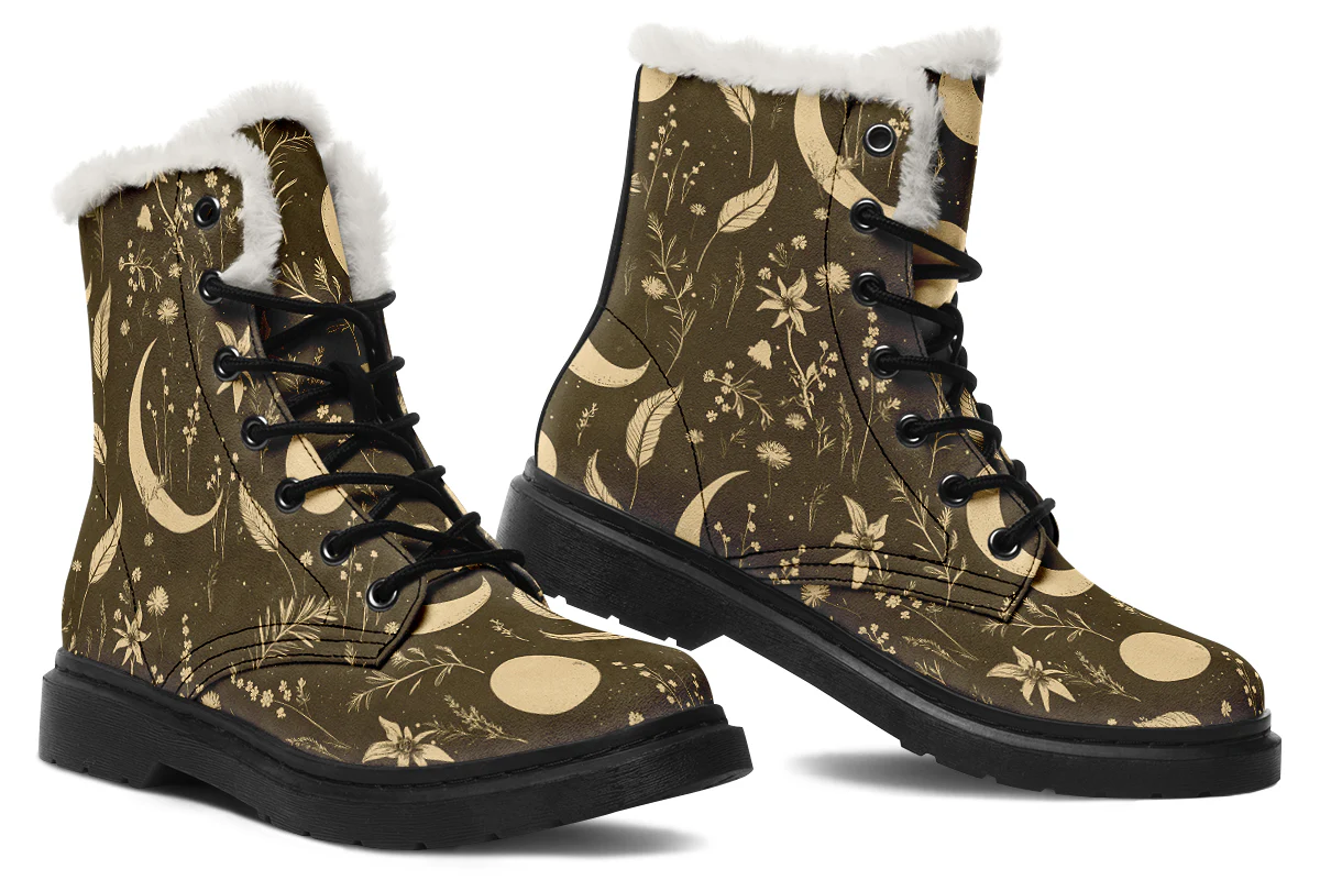 Tan Moonlit Botanica Winter Boots - Image 5