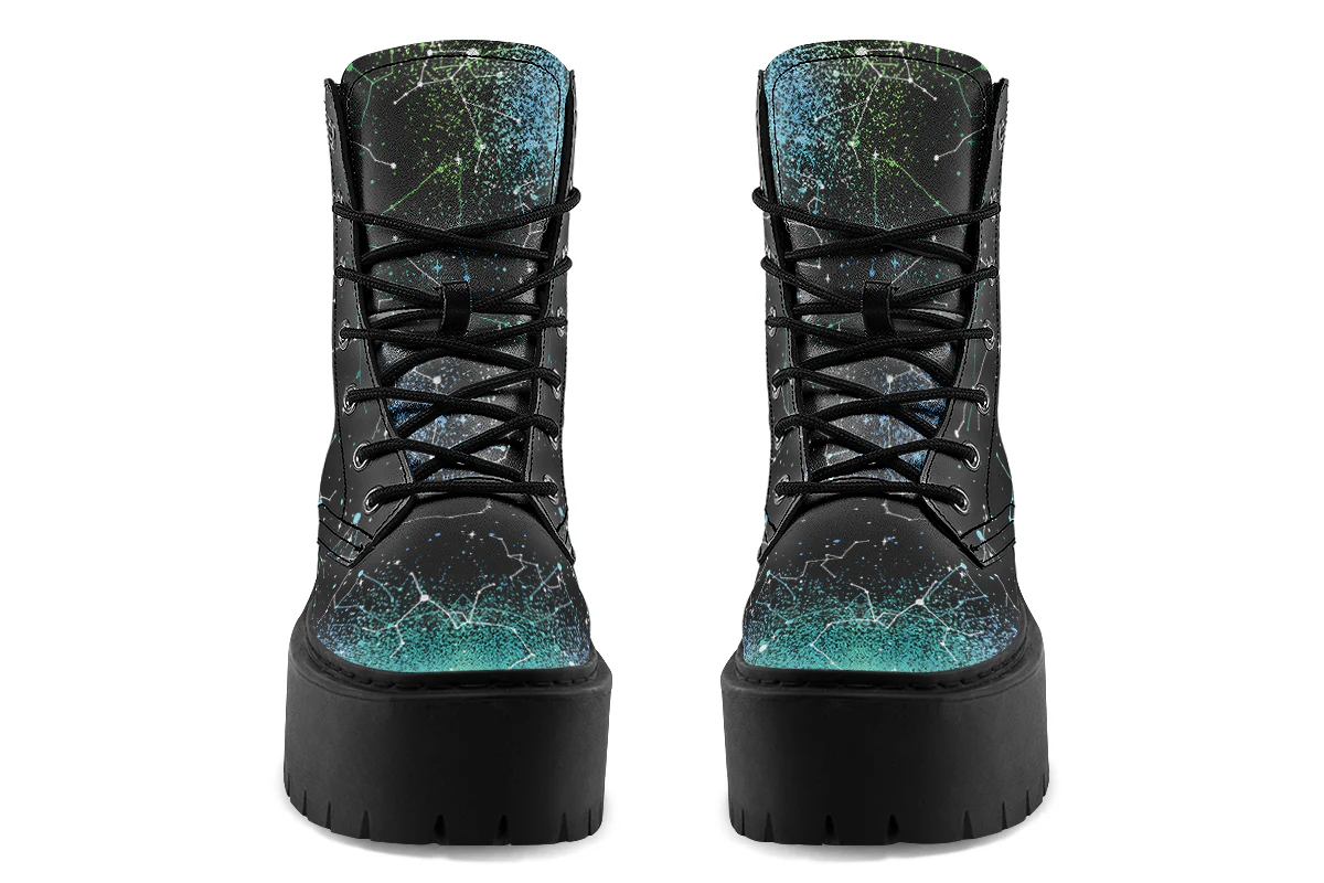 Teal Aurora Platform Boots - Image 7