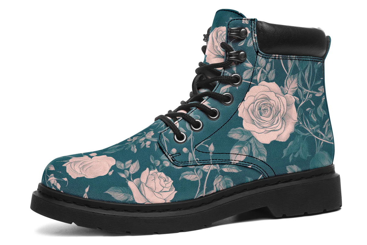 Teal Rose Romance Classic Boots - Image 2