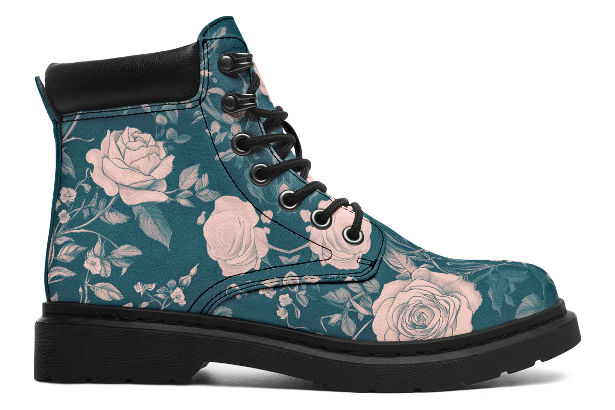 Teal Rose Romance Classic Boots - Image 3
