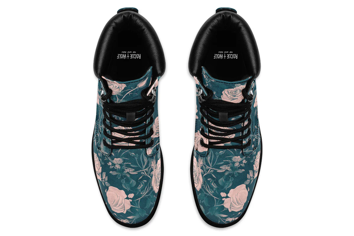 Teal Rose Romance Classic Boots - Image 6