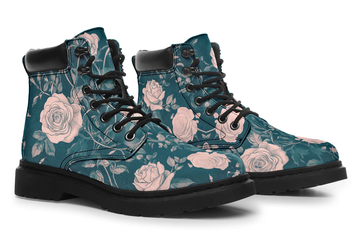 Teal Rose Romance Classic Boots - Image 8