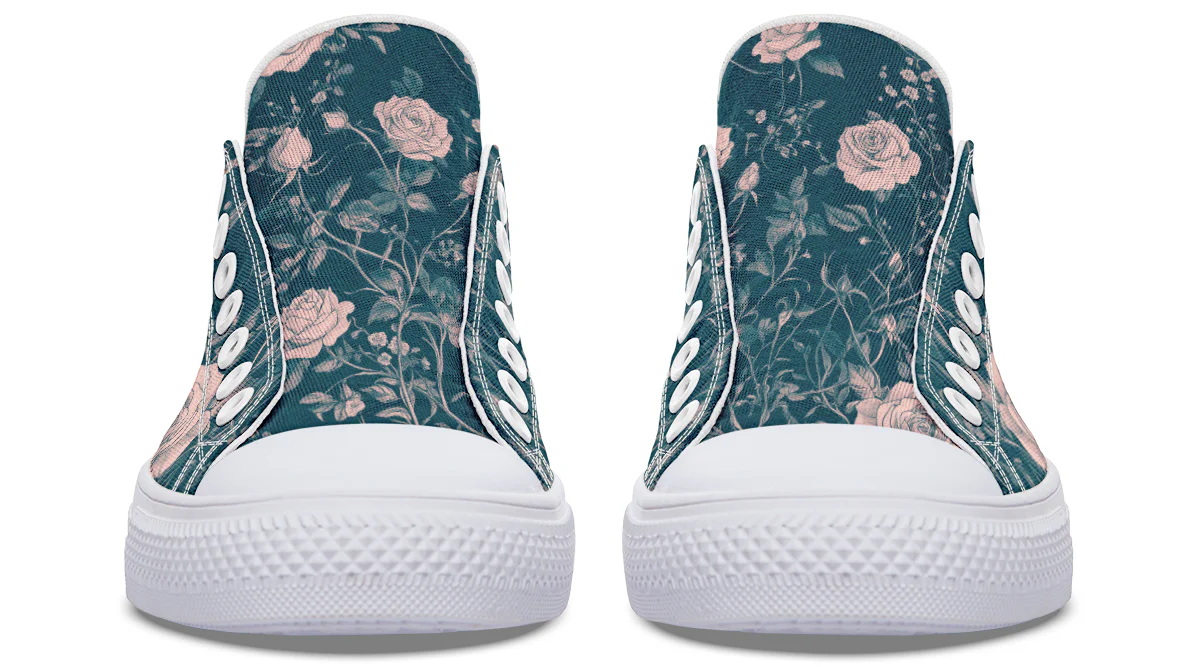 Teal Rose Romance Low Tops - Image 16