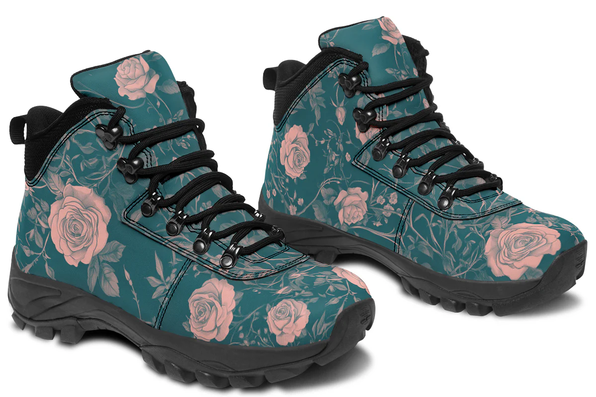 Teal Rose Romance Outdoor Boots - Image 10