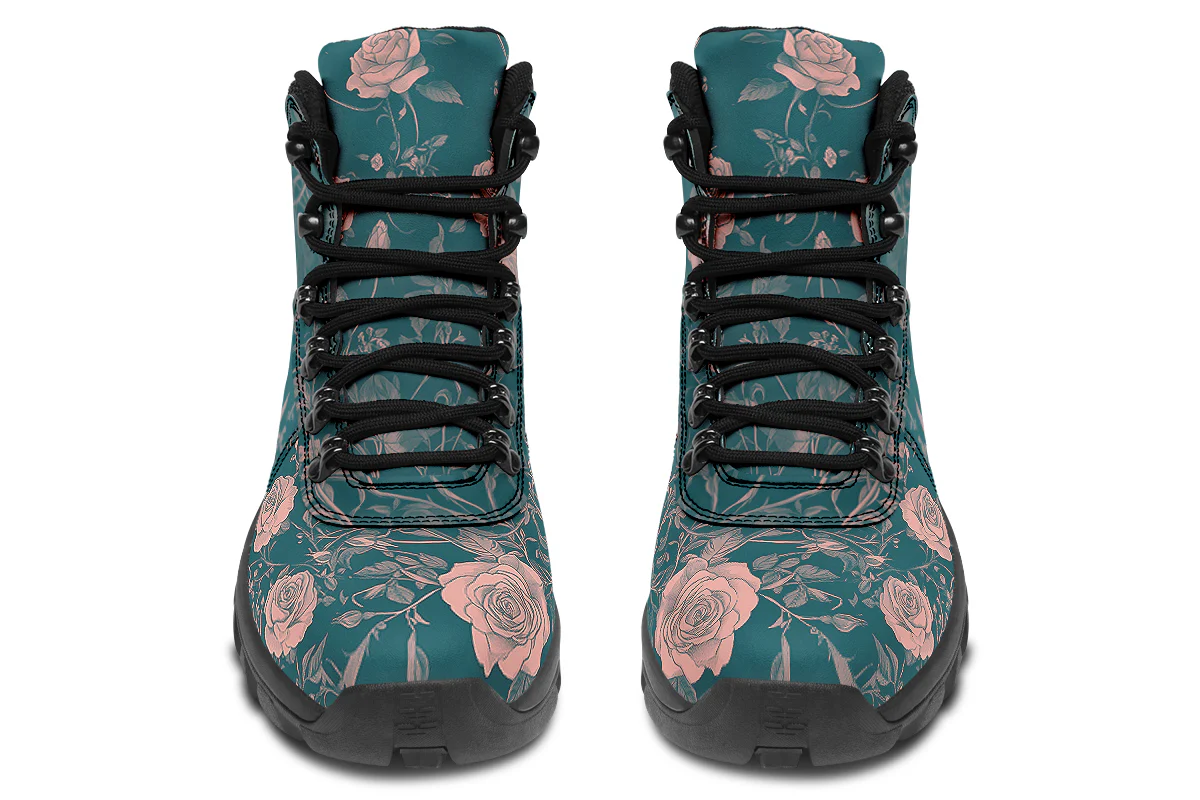 Teal Rose Romance Outdoor Boots - Image 4