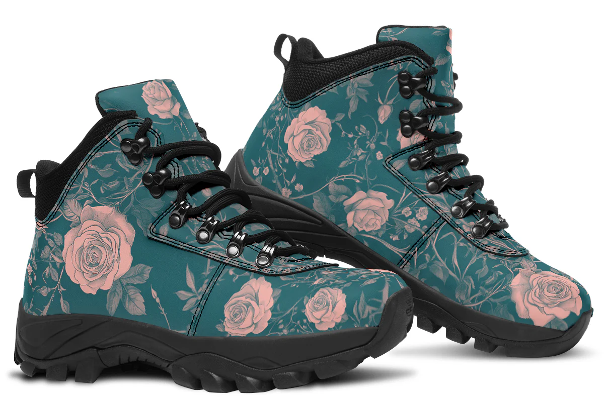 Teal Rose Romance Outdoor Boots - Image 7