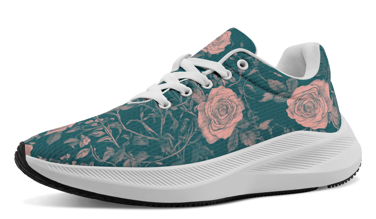 Teal Rose Romance Sneakers - Image 3