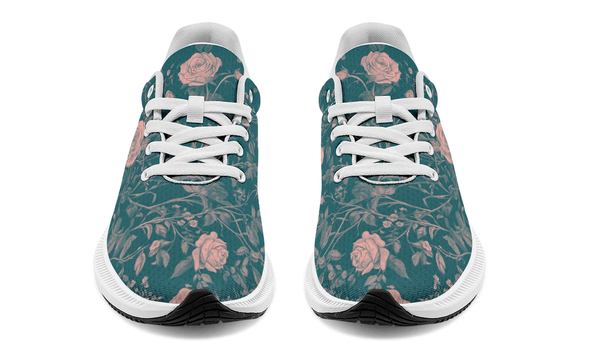 Teal Rose Romance Sneakers - Image 6