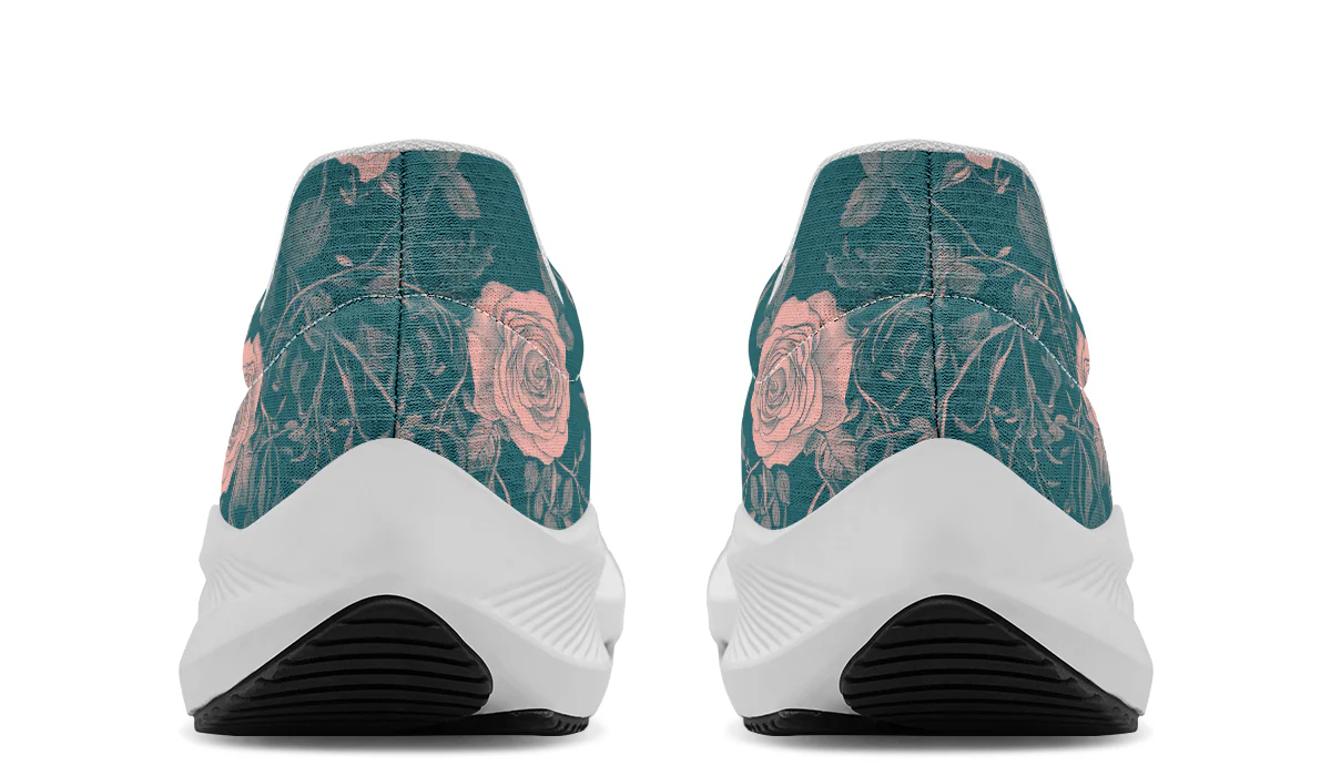 Teal Rose Romance Sneakers - Image 8