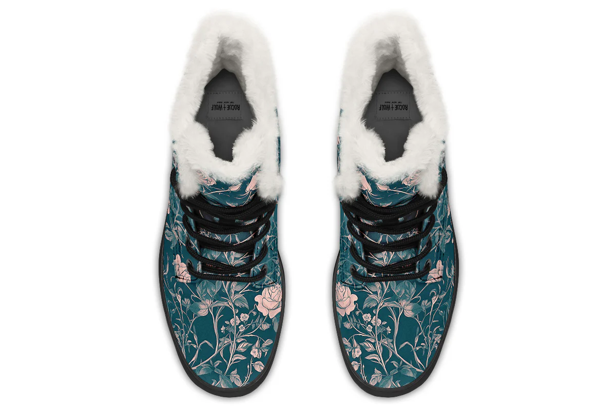 Teal Rose Romance Winter Boots - Image 7
