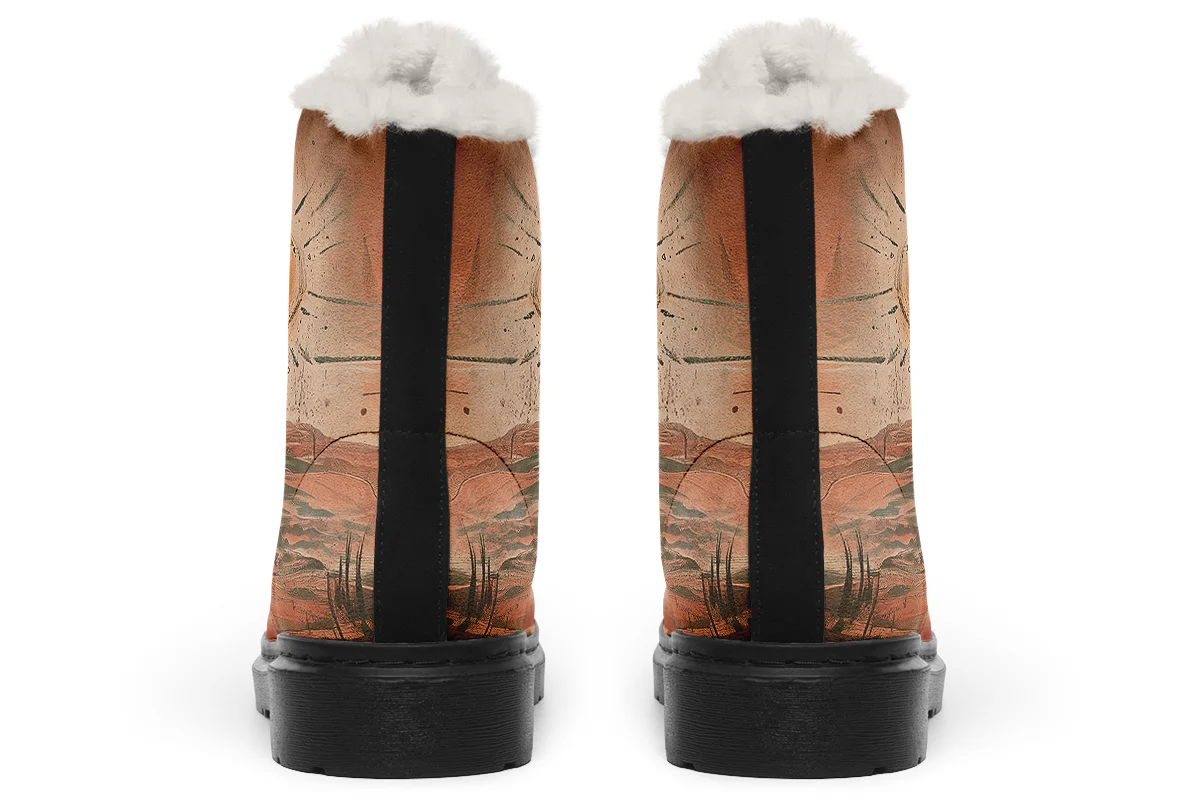 Terracotta Glow Winter Boots - Image 4
