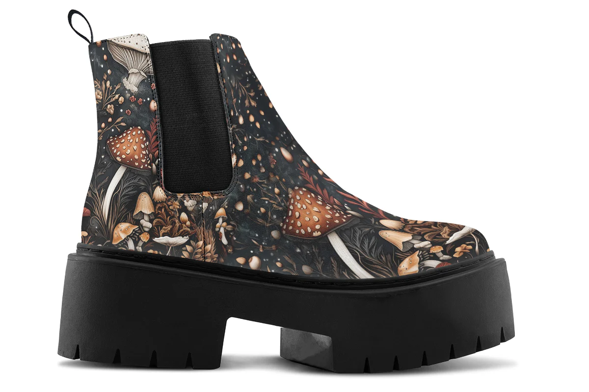 Toadstool Harvest Platform Chelsea Boots - Image 2