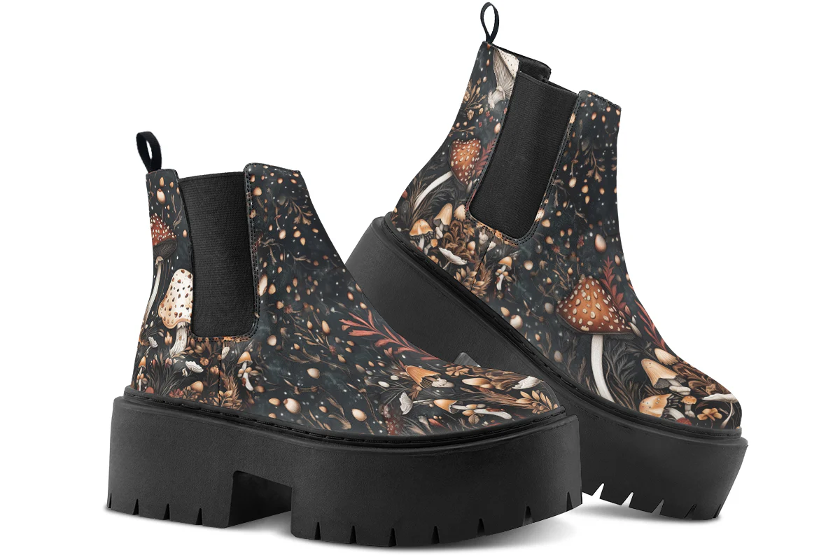 Toadstool Harvest Platform Chelsea Boots - Image 4