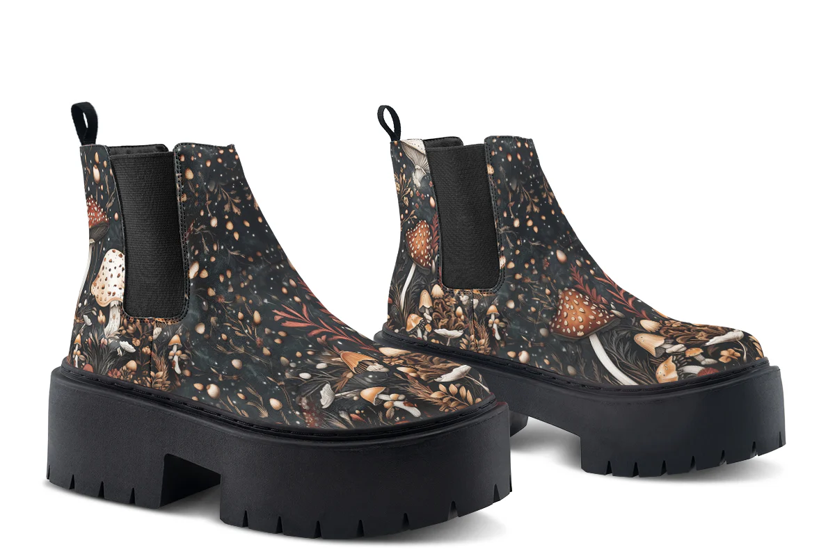 Toadstool Harvest Platform Chelsea Boots - Image 5