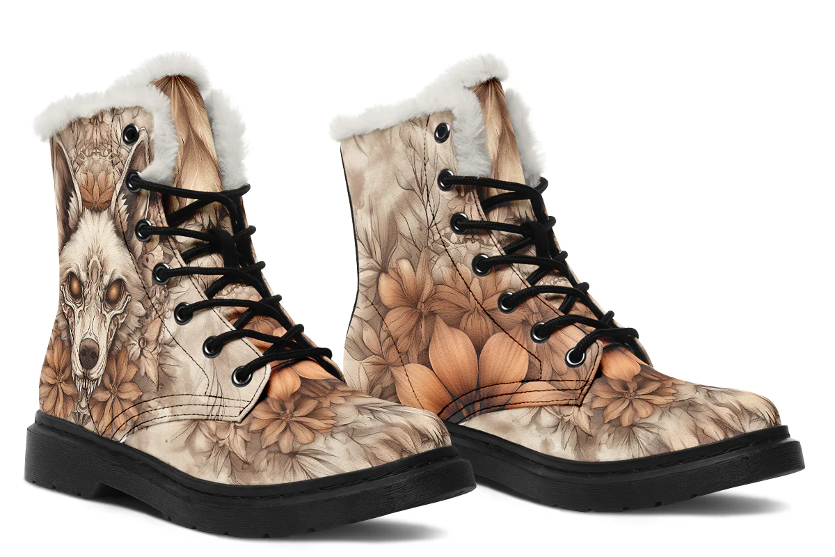 Totemwolf Mandala Winter Boots - Image 6
