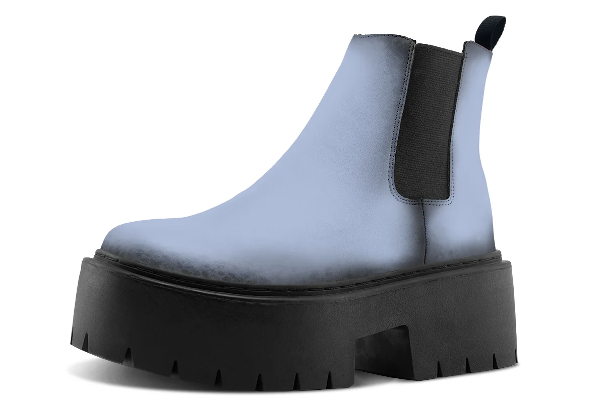 Twilight Blue Platform Chelsea Boots - Image 2