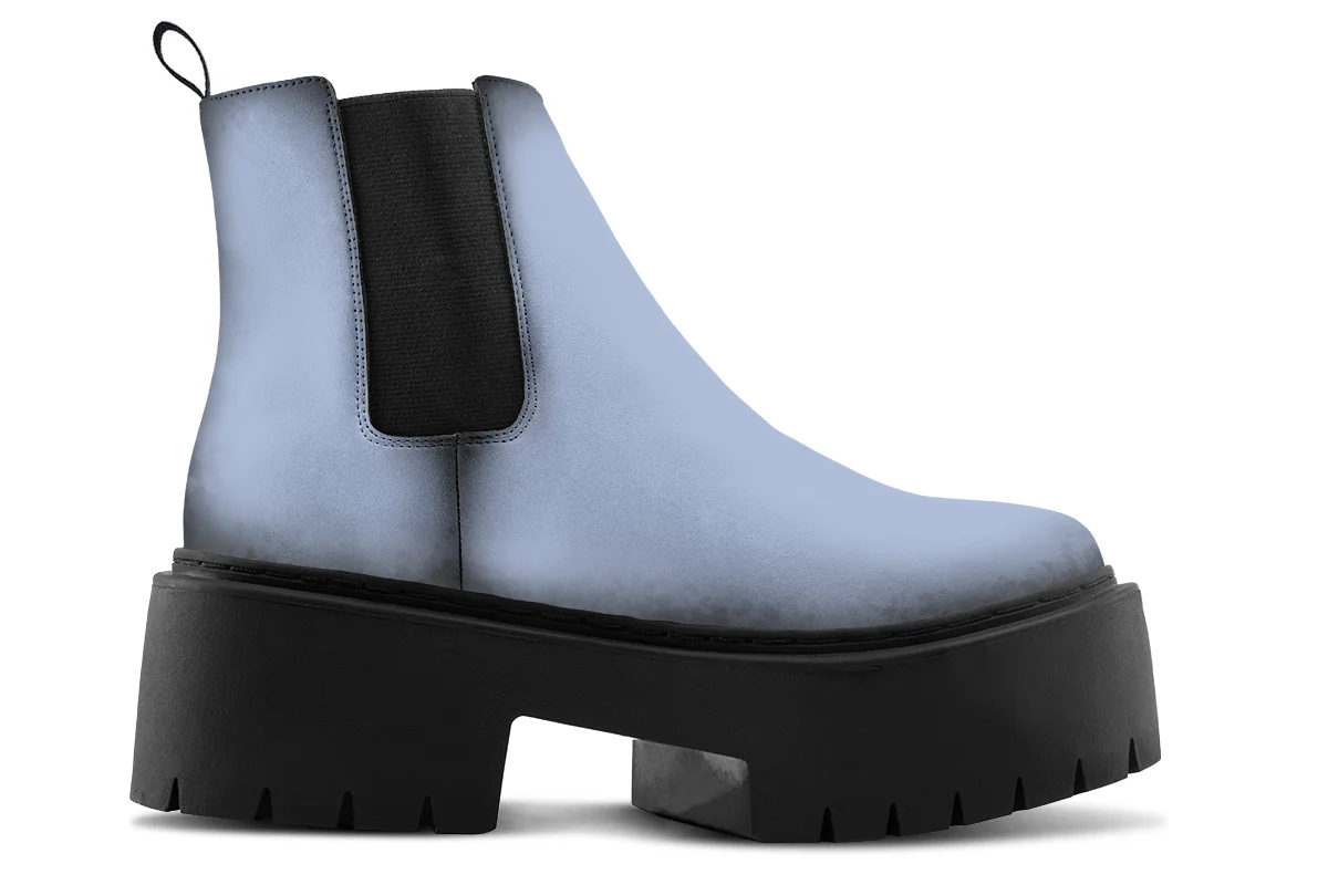 Twilight Blue Platform Chelsea Boots - Image 3