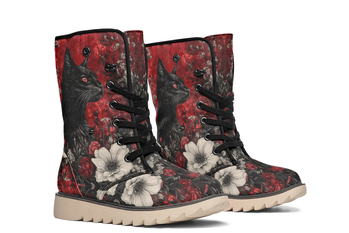 Twilight Cat Fold Over Winter Boots - Image 8