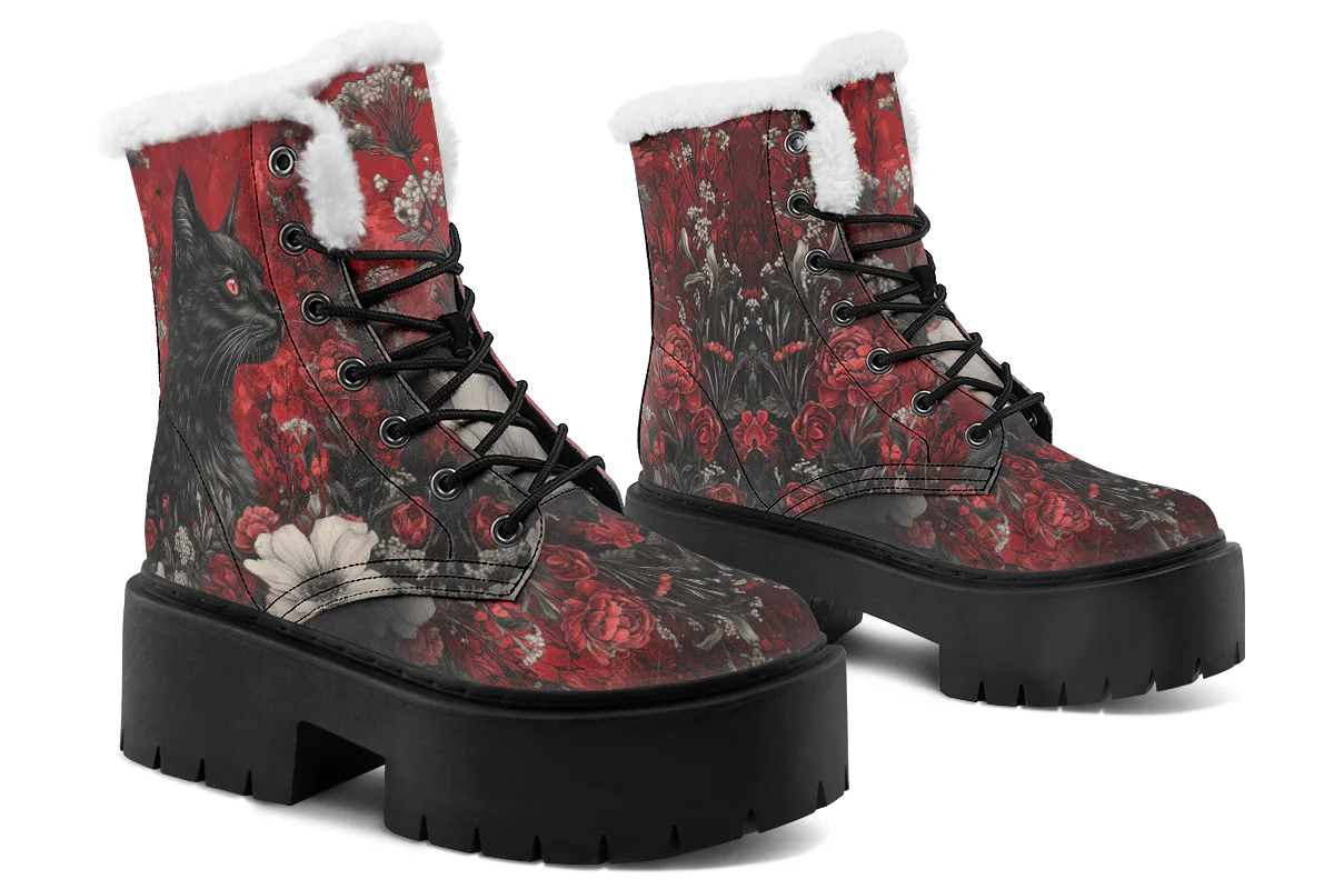 Twilight Cat Platform Winter Boots - Image 4