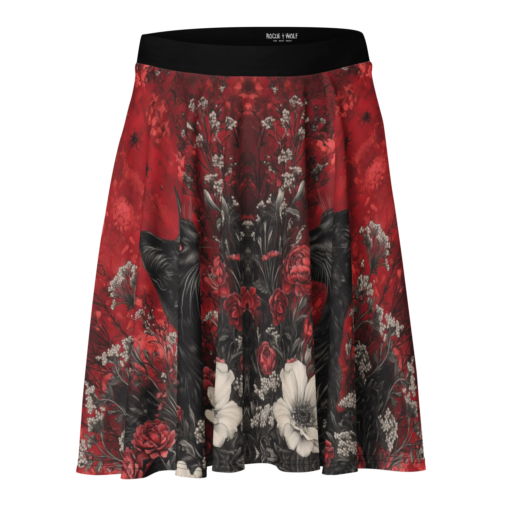 Twilight Cat Skater Skirt - Image 4