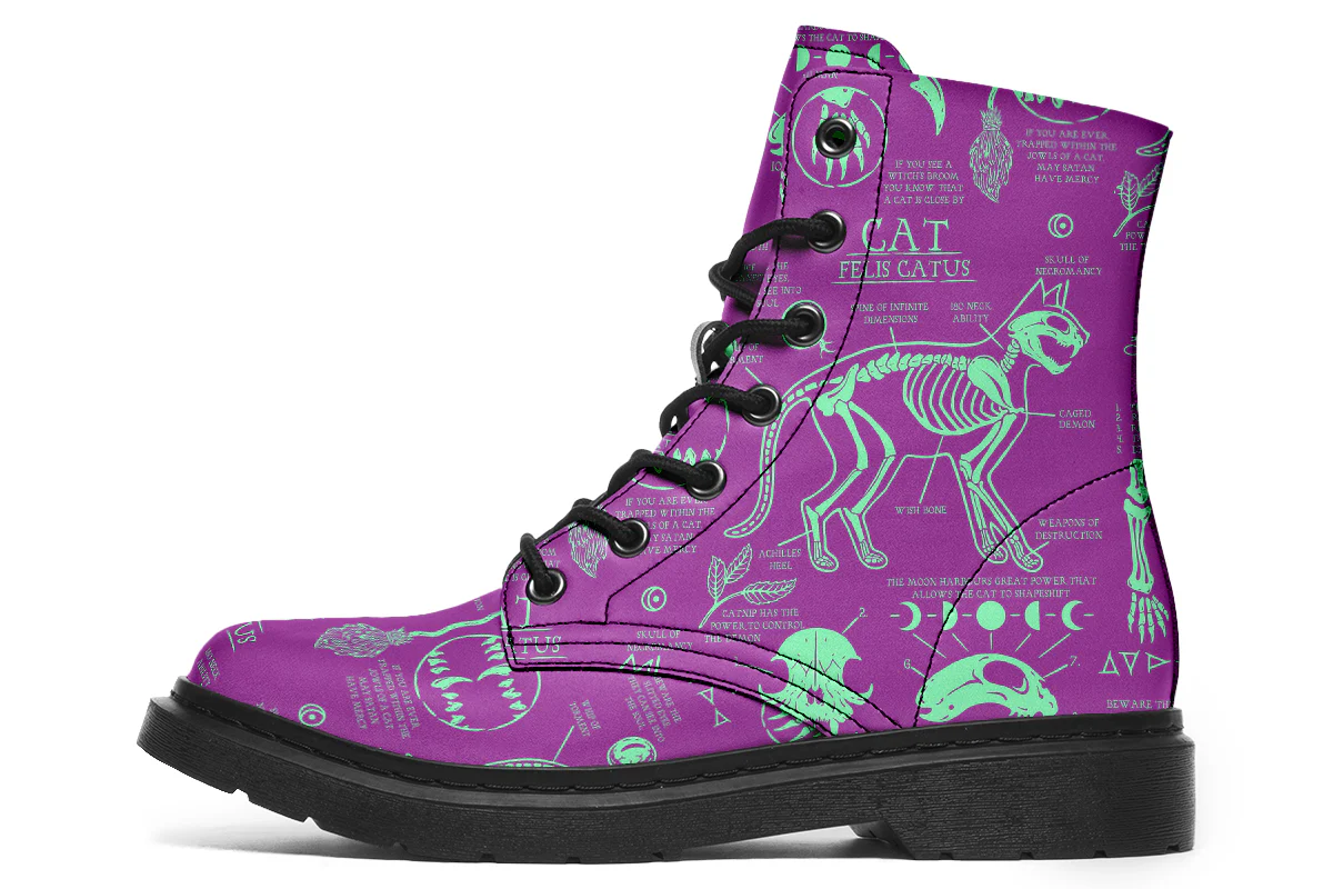 Ultraviolet Cat Study Boots