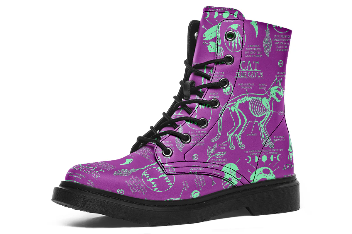Ultraviolet Cat Study Boots - Image 4