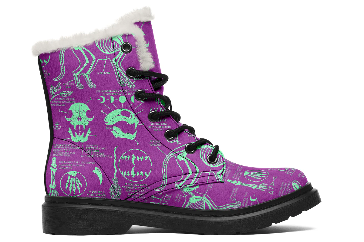 Ultraviolet Cat Study Winter Boots - Image 2