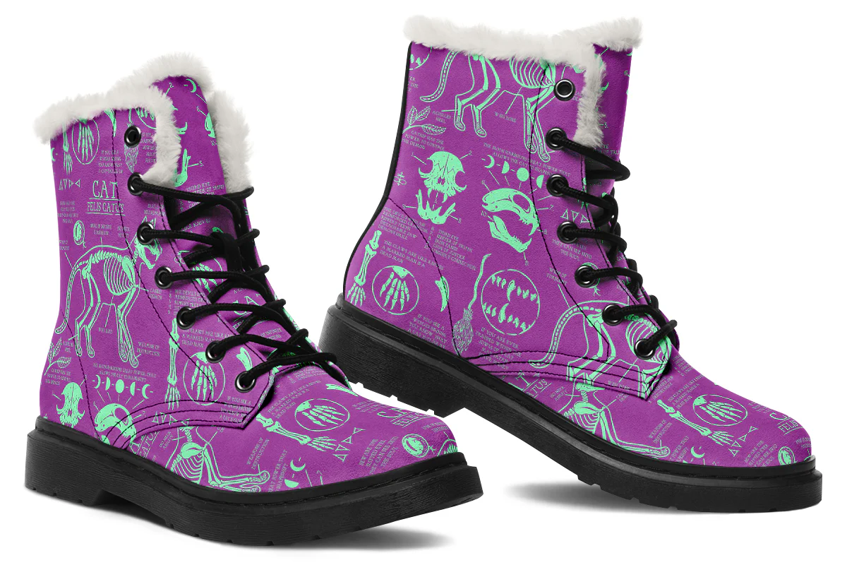 Ultraviolet Cat Study Winter Boots - Image 5