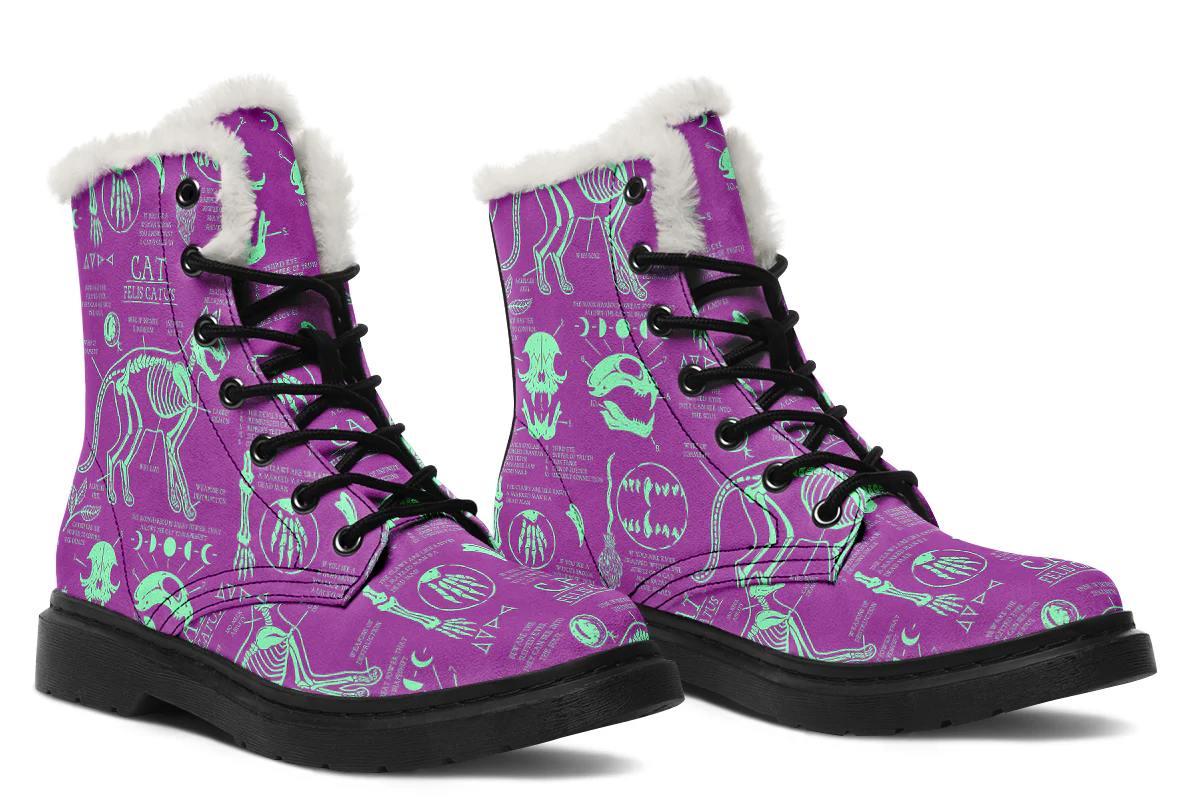 Ultraviolet Cat Study Winter Boots - Image 6