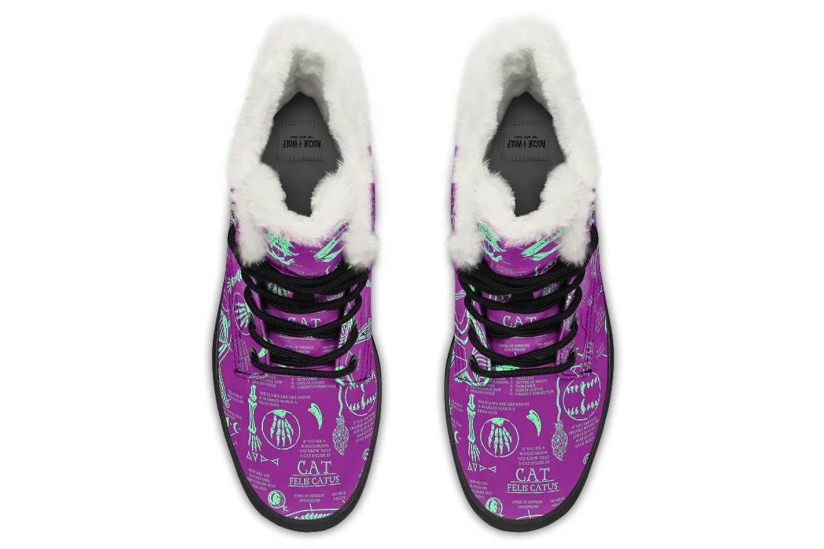 Ultraviolet Cat Study Winter Boots - Image 7
