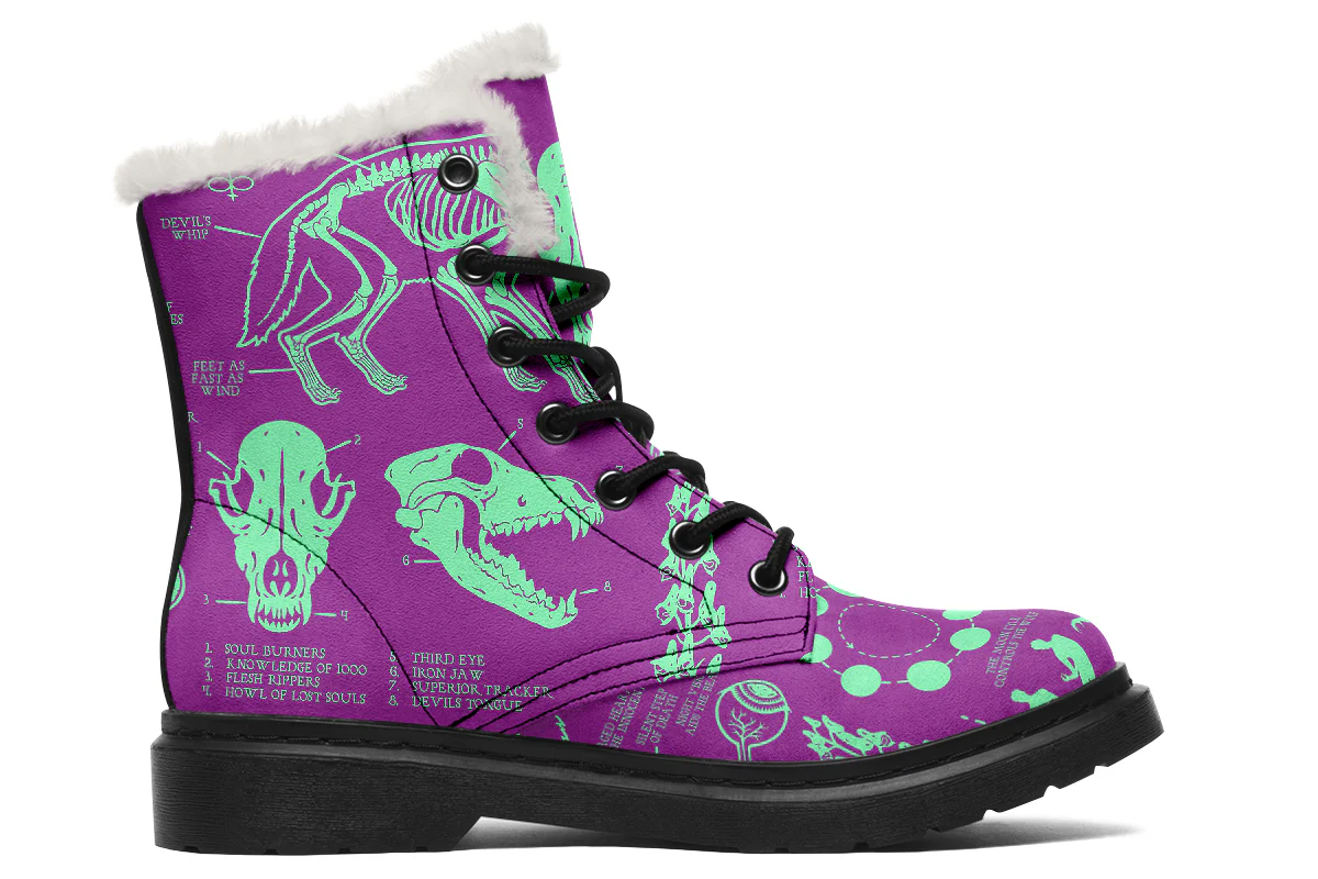 Ultraviolet Wolf Study Winter Boots - Image 2