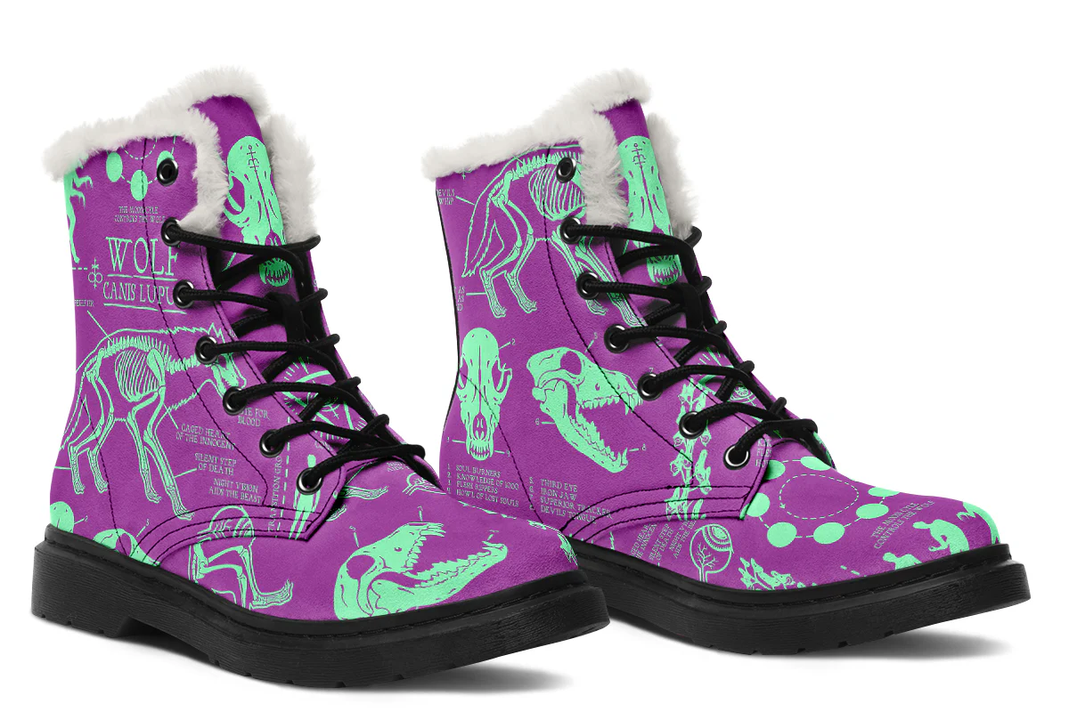 Ultraviolet Wolf Study Winter Boots - Image 6