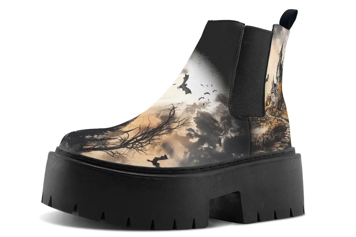 Vampire Mansion Platform Chelsea Boots - Image 3