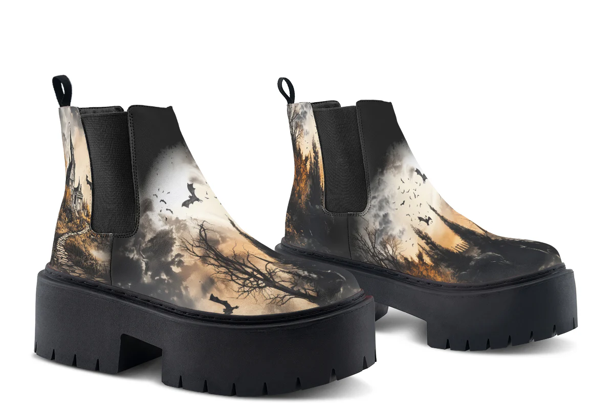 Vampire Mansion Platform Chelsea Boots - Image 5