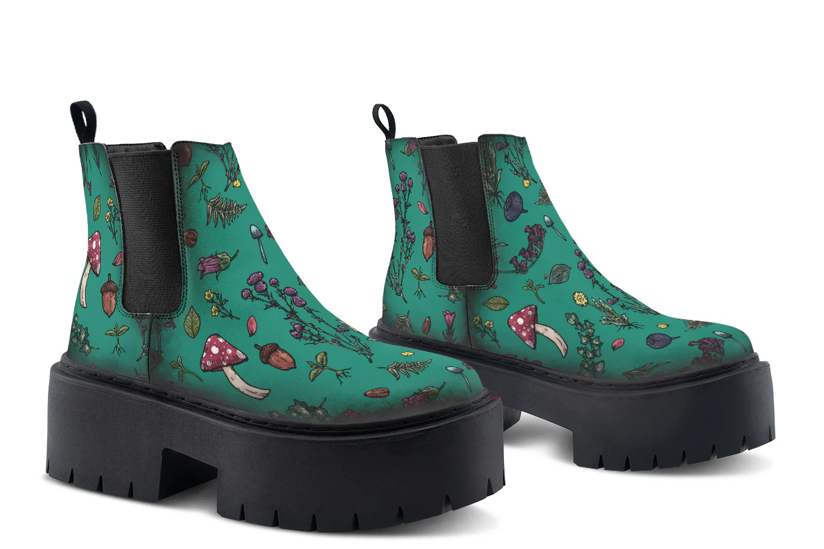 Verdant Herbology Platform Chelsea Boots - Image 5