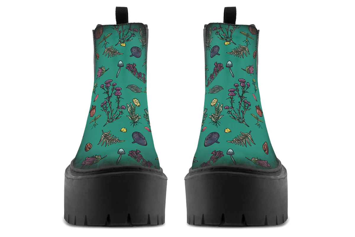 Verdant Herbology Platform Chelsea Boots - Image 7