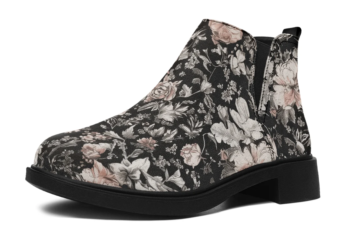 Vintage Peonies Chelsea Boots - Image 2
