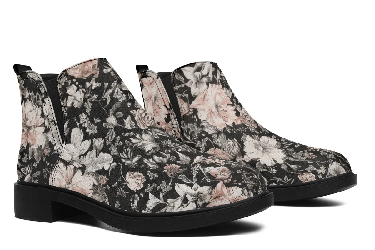 Vintage Peonies Chelsea Boots - Image 8