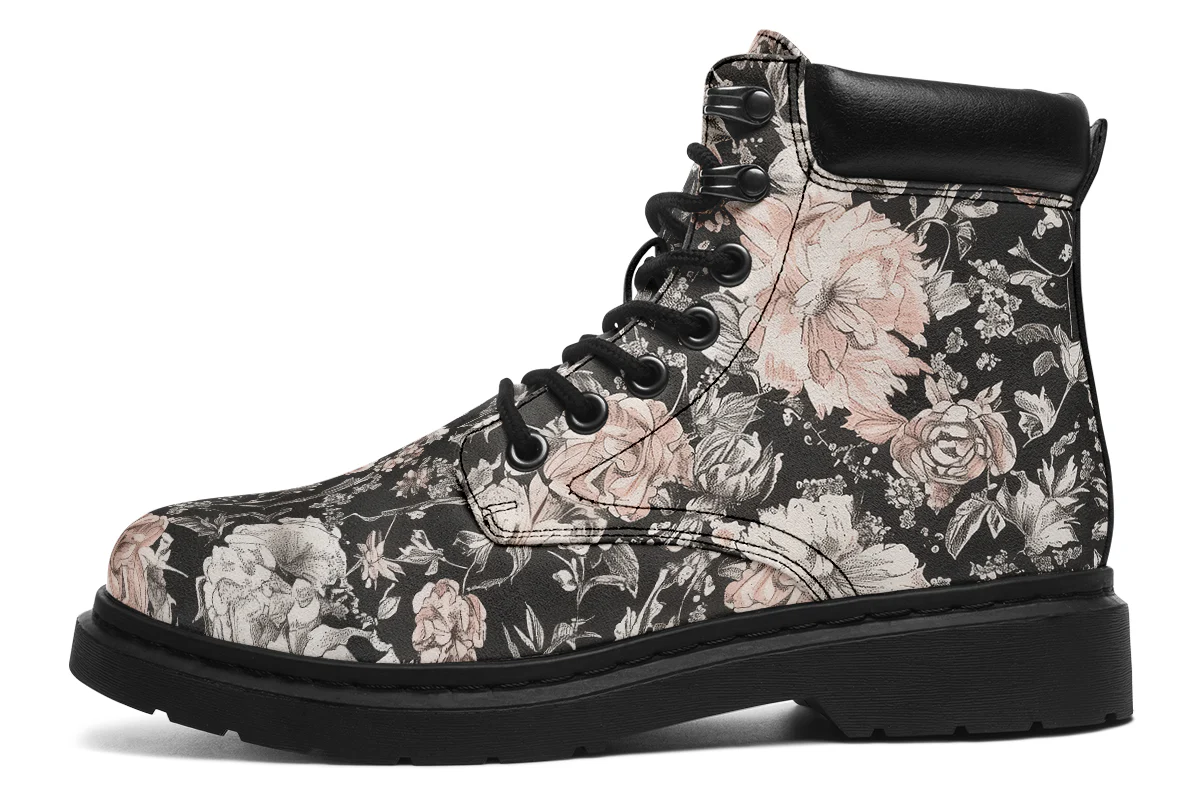 Vintage Peonies Classic Boots