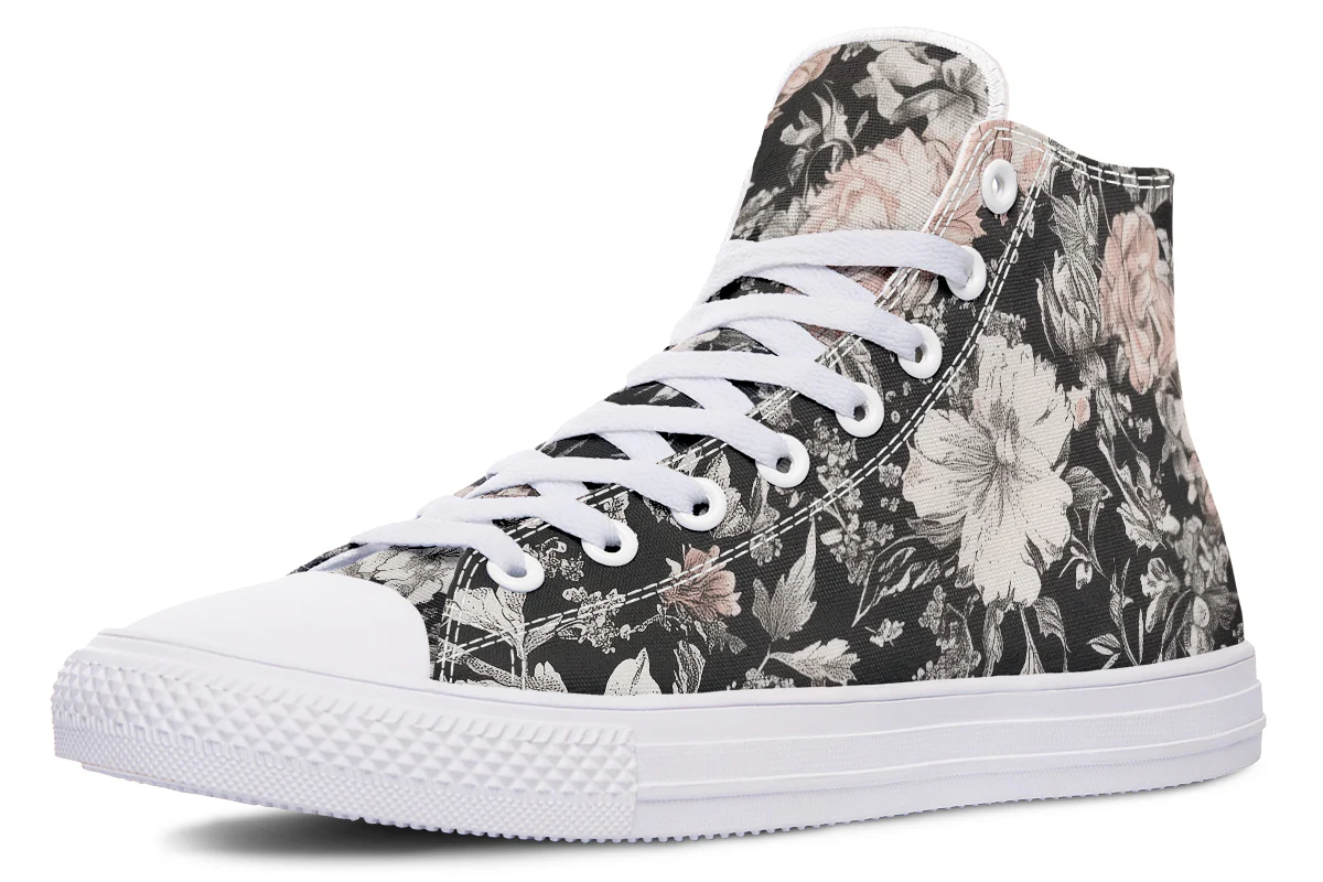 Vintage Peonies High Tops - Image 11