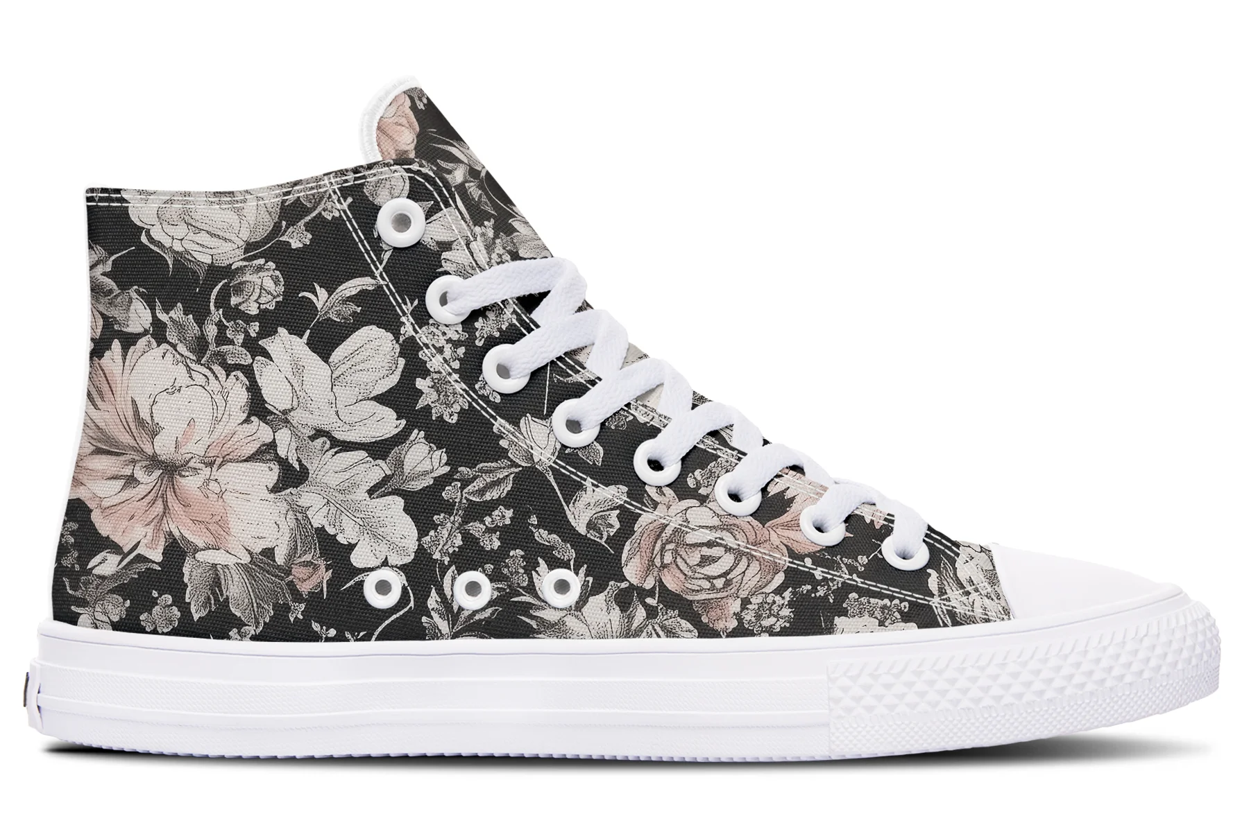 Vintage Peonies High Tops - Image 12