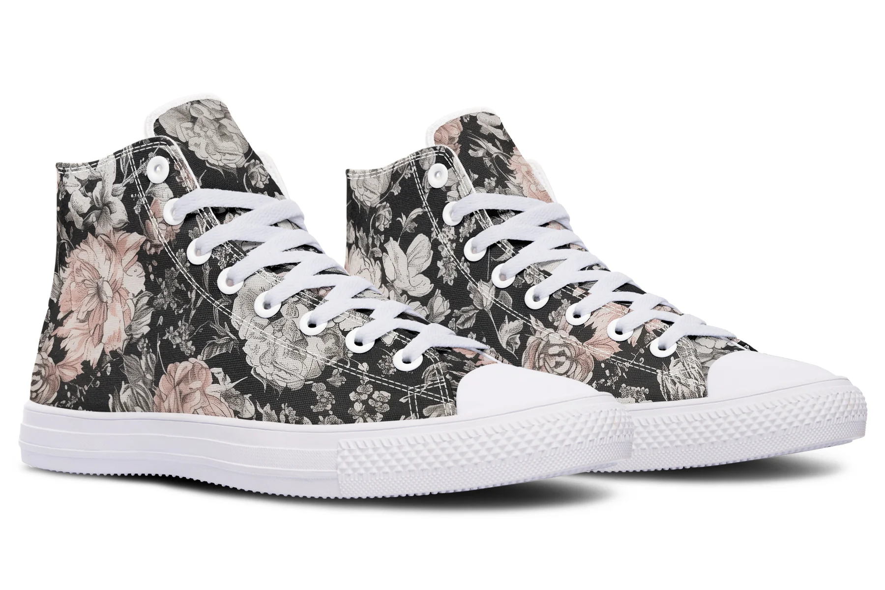 Vintage Peonies High Tops - Image 13