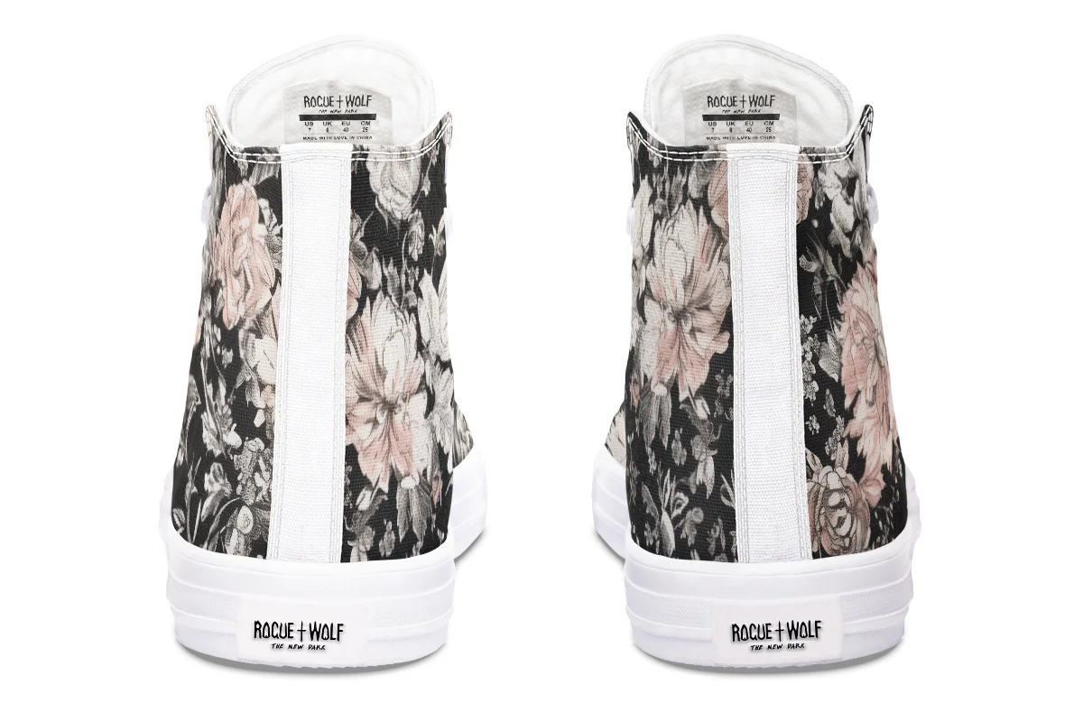 Vintage Peonies High Tops - Image 17