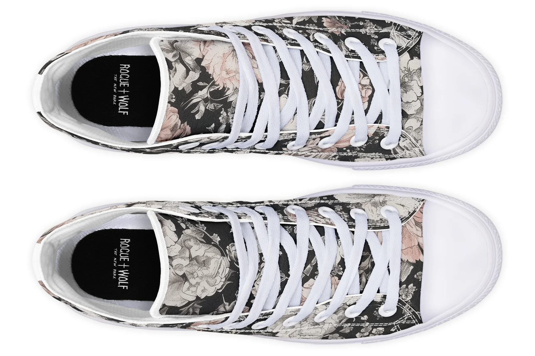 Vintage Peonies High Tops - Image 18