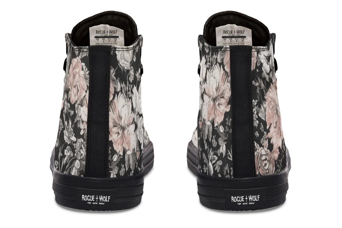 Vintage Peonies High Tops - Image 8