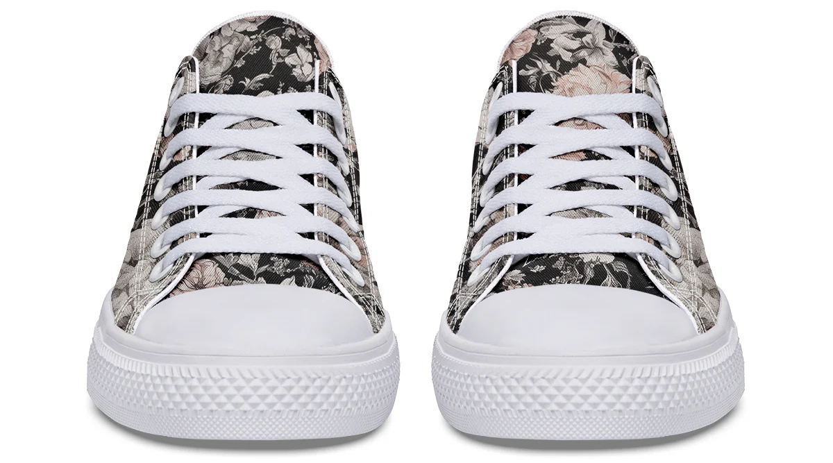 Vintage Peonies Low Tops - Image 15
