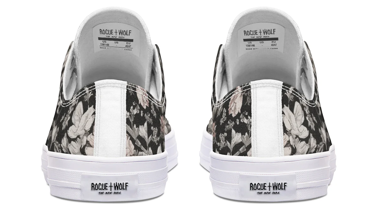 Vintage Peonies Low Tops - Image 17