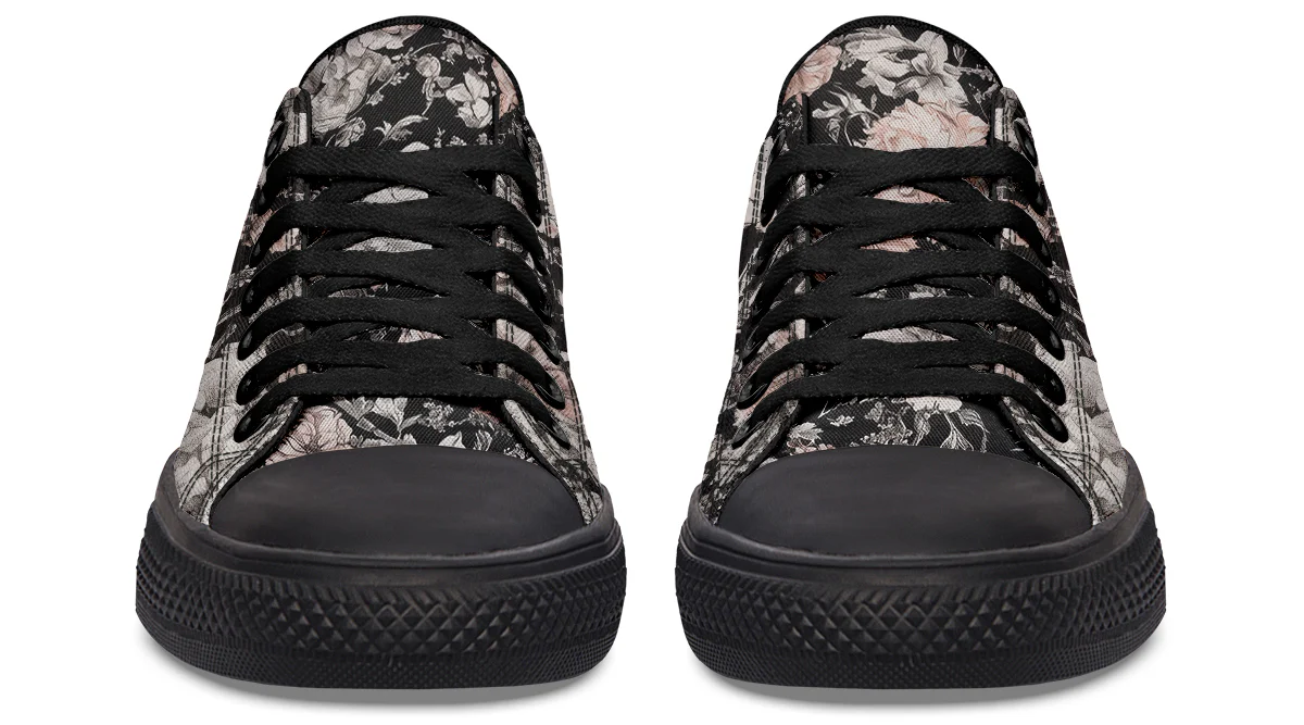 Vintage Peonies Low Tops - Image 6